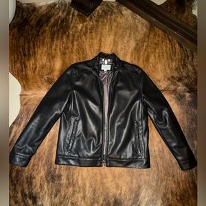 Cole Haan Signature Faux Leather Jacket Black Men’s L